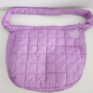 Ulta Beauty Lavender Quilted Satchel